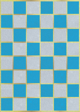 Patterned Blue Novelty Rug, pat225