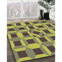 Patterned Coffee Brown Rug, pat226brn