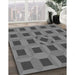 Machine Washable Transitional Grey Gray Rug in a Family Room, wshpat226gry