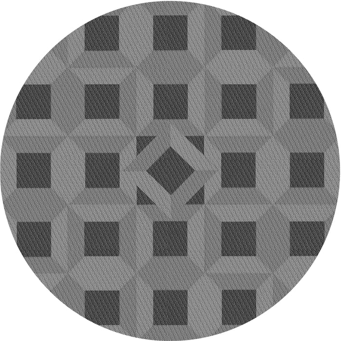 Square Patterned Gray Rug, pat226gry