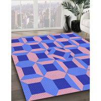 Patterned Purple Mimosa Purple Rug, pat226pur