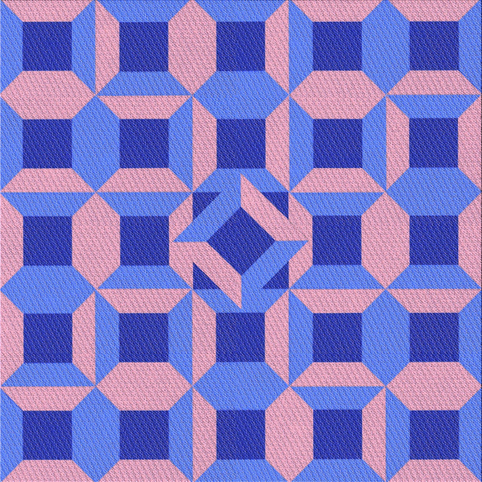 Round Patterned Purple Mimosa Purple Rug, pat226pur