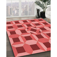 Patterned Red Rug, pat226rd