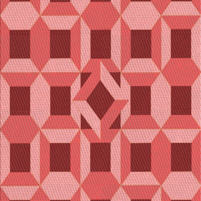 Patterned Red Rug, pat226rd