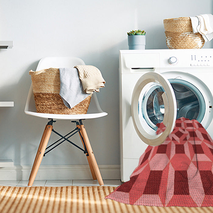 Machine Washable Transitional Red Rug in a Washing Machine, wshpat226rd