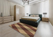 Patterned Bronze Brown Rug in a Bedroom, pat2260brn