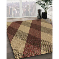 Patterned Bronze Brown Rug, pat2260brn