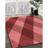 Patterned Red Rug, pat2260rd