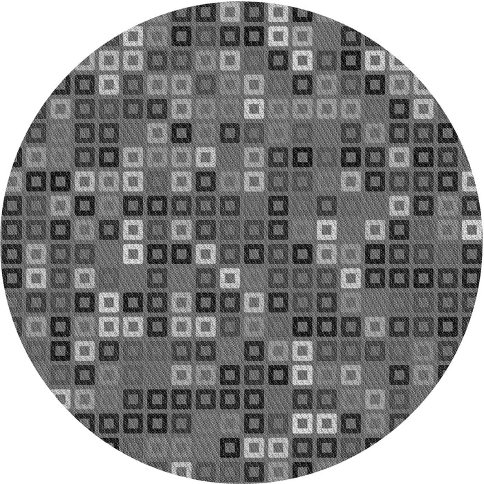 Square Machine Washable Transitional Gunmetal Gray Rug in a Living Room, wshpat2261gry