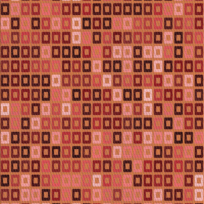 Patterned Bright Orange Rug, pat2261rd