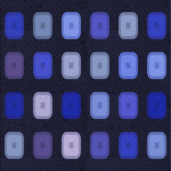 Patterned Night Blue Rug, pat2262blu