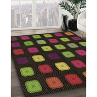 Patterned Oak Brown Rug, pat2262brn