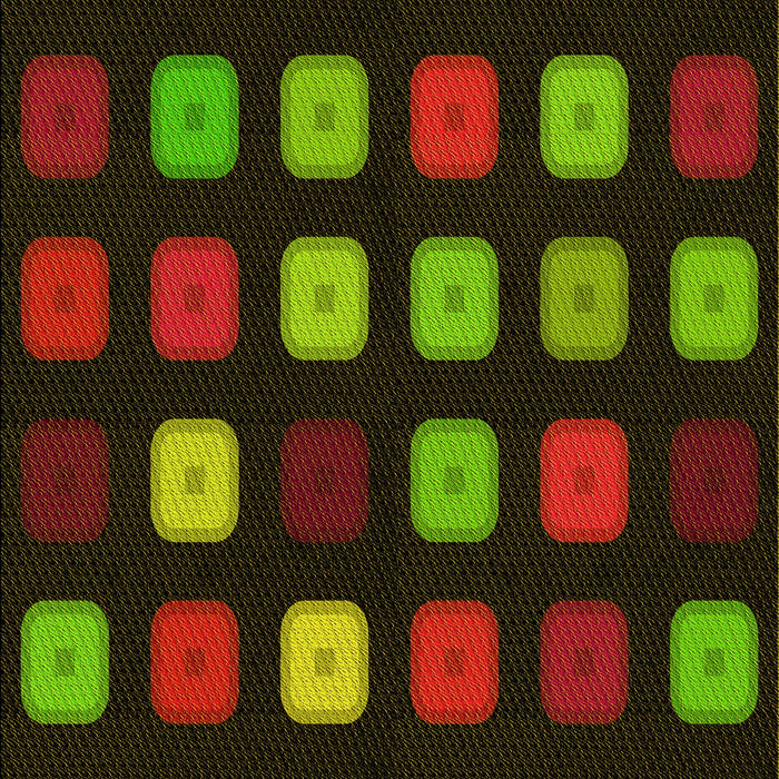 Patterned Red Red Rug, pat2262yw