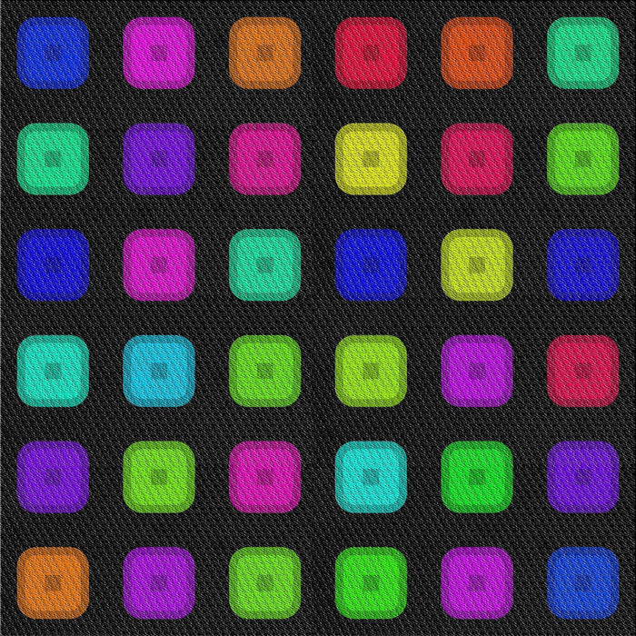 Square Patterned Dark Purple Modern Rug, pat2262