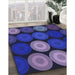 Machine Washable Transitional Denim Dark Blue Rug in a Family Room, wshpat2263blu