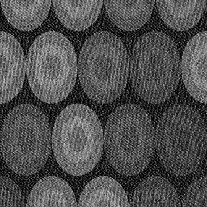 Patterned Charcoal Black Rug, pat2263gry