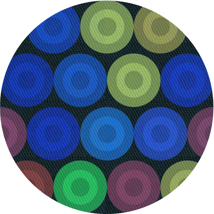 Square Machine Washable Transitional Denim Dark Blue Rug in a Living Room, wshpat2263lblu