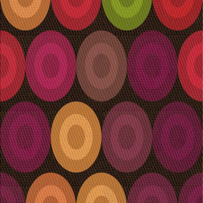 Patterned Mahogany Brown Rug, pat2263org