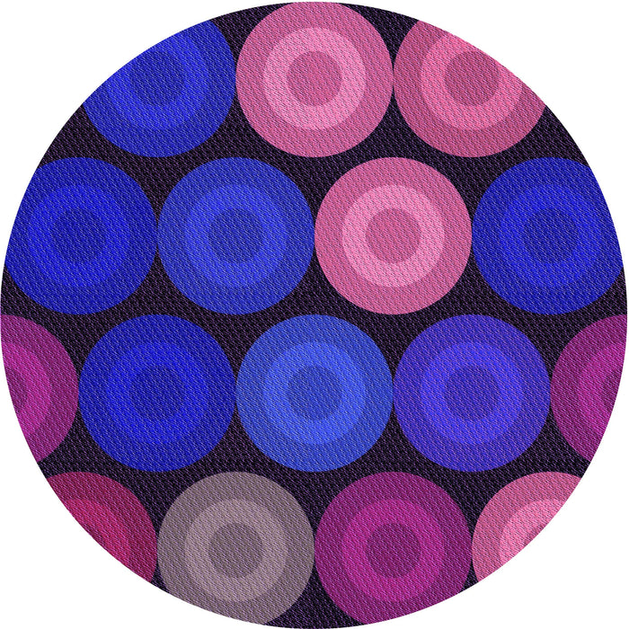 Square Machine Washable Transitional Bright Purple Rug in a Living Room, wshpat2263pur