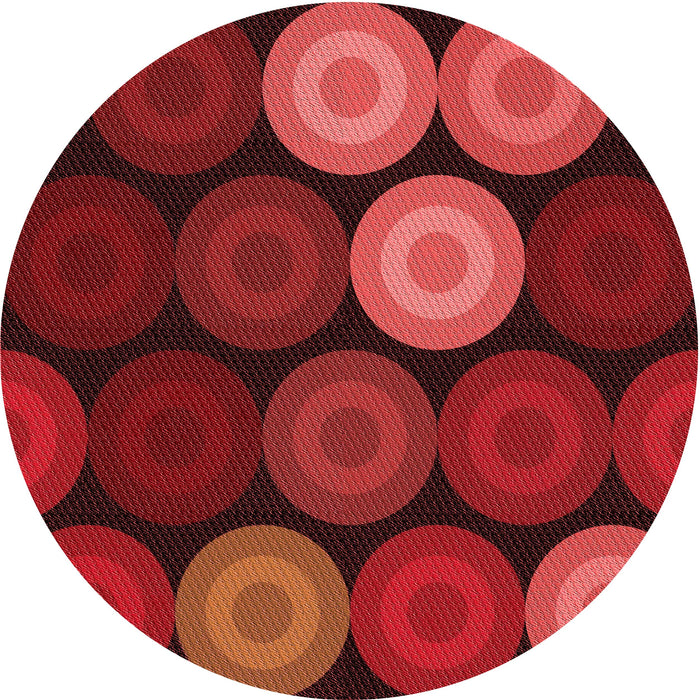 Square Machine Washable Transitional Red Rug in a Living Room, wshpat2263rd