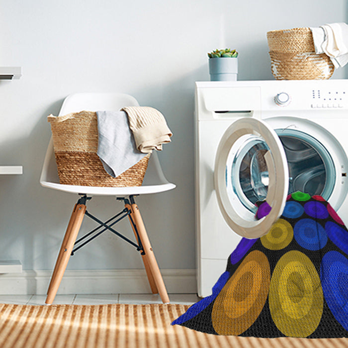 Machine Washable Transitional Gray Rug in a Washing Machine, wshpat2263