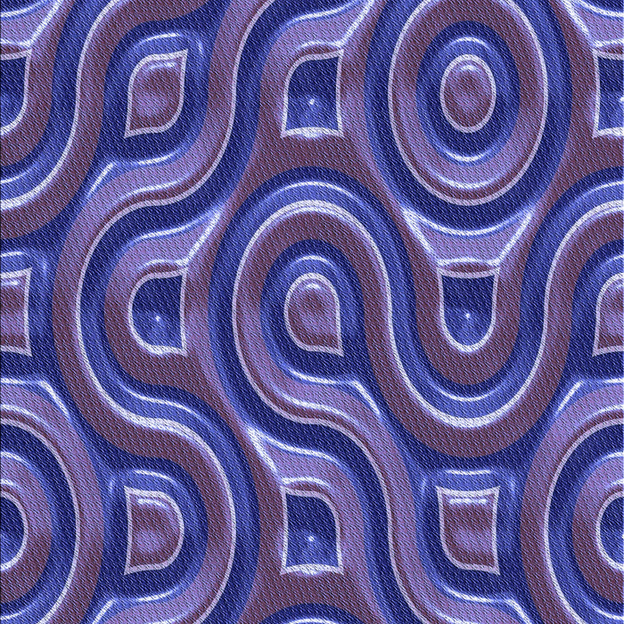 Patterned Medium Slate Blue Rug, pat2264blu