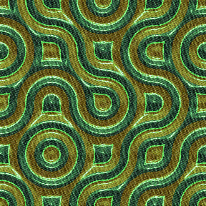 Round Patterned Army Green Rug, pat2264grn