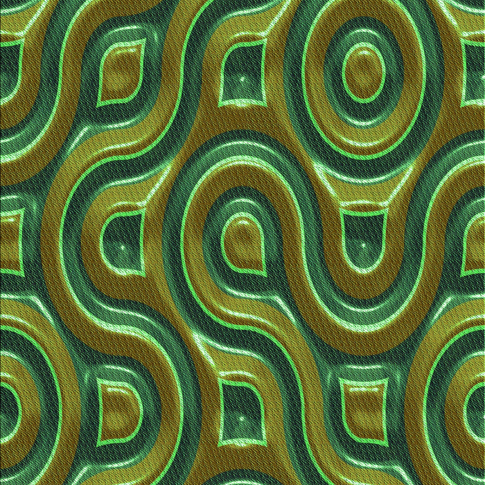 Machine Washable Transitional Army Green Rug, wshpat2264grn