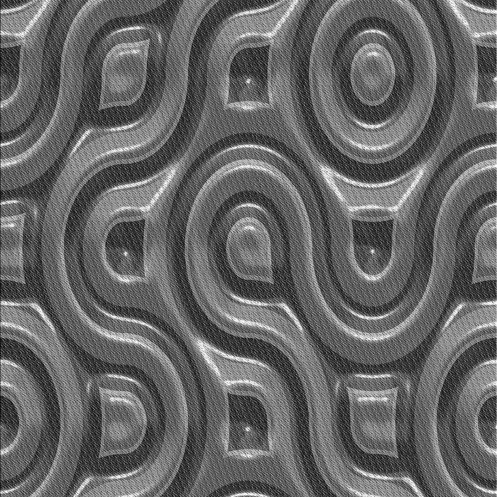 Patterned Gunmetal Gray Rug, pat2264gry