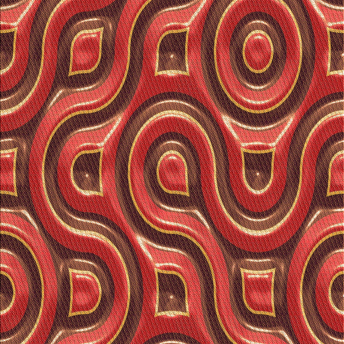 Patterned Red Rug, pat2264org