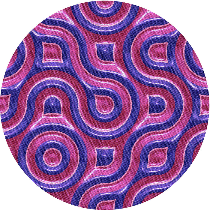 Square Patterned Purple Plum Purple Rug, pat2264pur