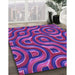Machine Washable Transitional Purple Plum Purple Rug in a Family Room, wshpat2264pur