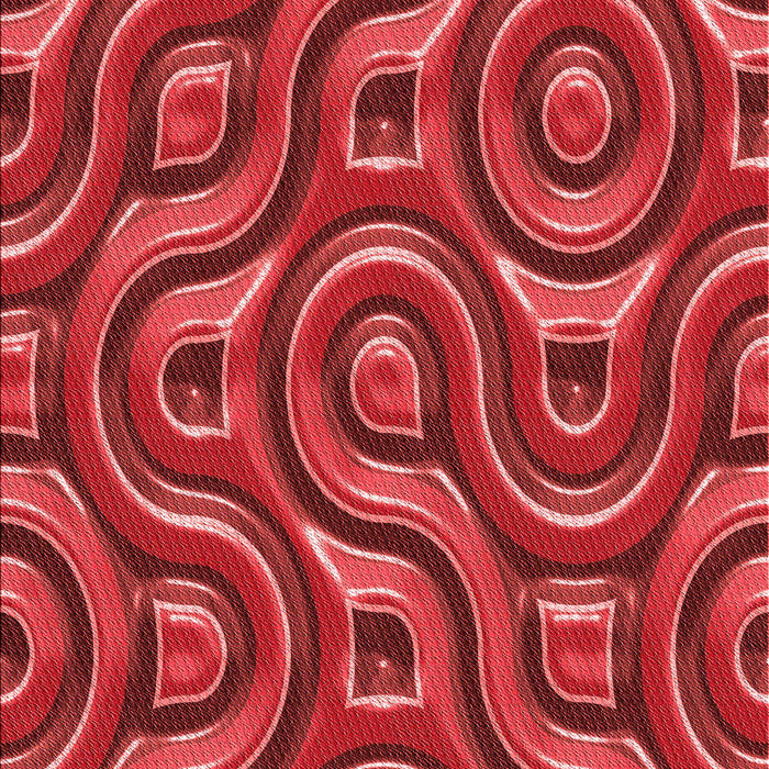 Patterned Red Rug, pat2264rd