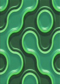 Machine Washable Transitional Deep Emerald Green Rug, wshpat2265grn