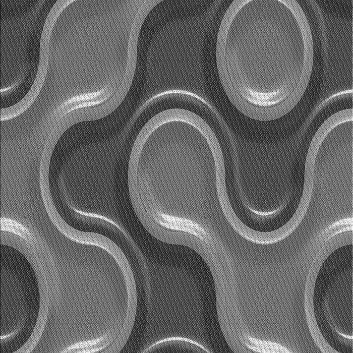 Machine Washable Transitional Gunmetal Gray Rug, wshpat2265gry