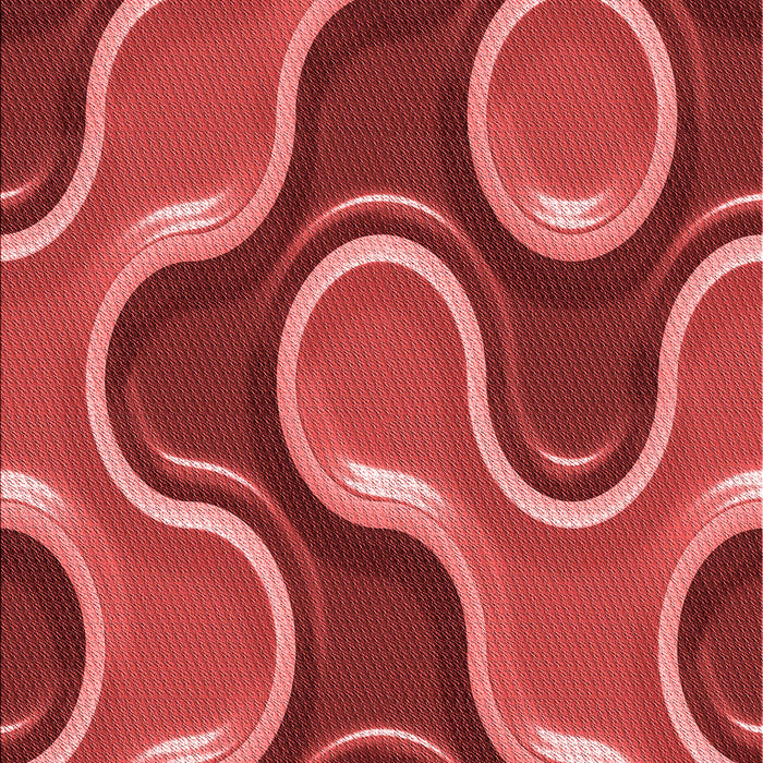 Patterned Red Rug, pat2265rd