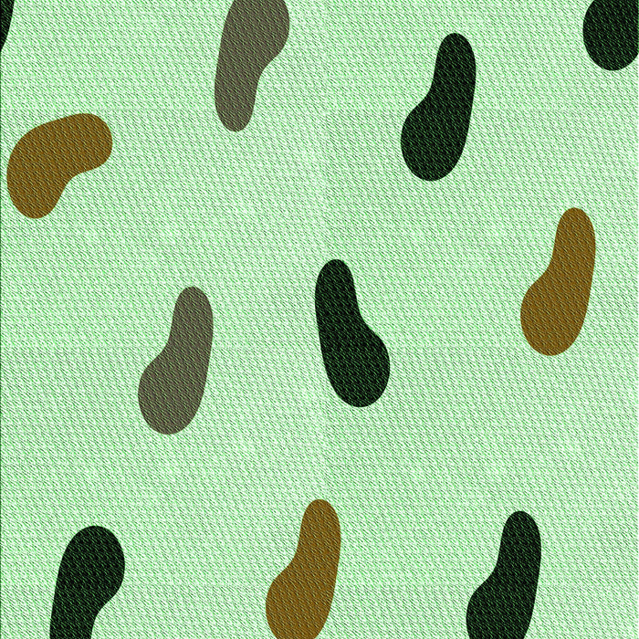 Machine Washable Transitional Mint Green Rug, wshpat2266grn