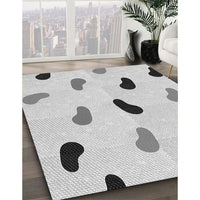 Patterned Platinum Gray Rug, pat2266gry