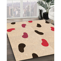 Patterned Bronze Brown Rug, pat2266org