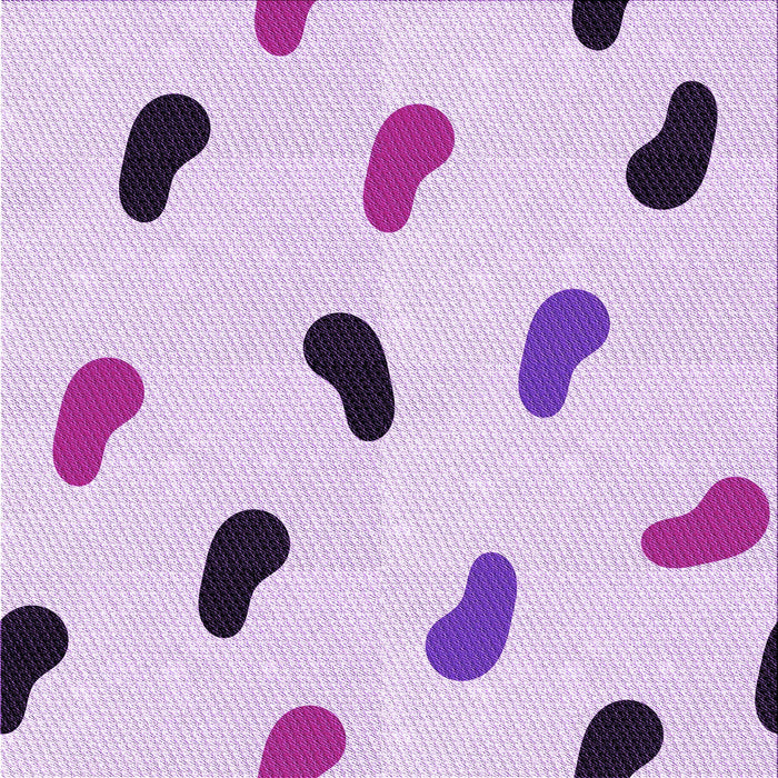 Round Patterned Purple Rug, pat2266pur