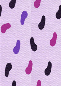 Machine Washable Transitional Purple Rug, wshpat2266pur