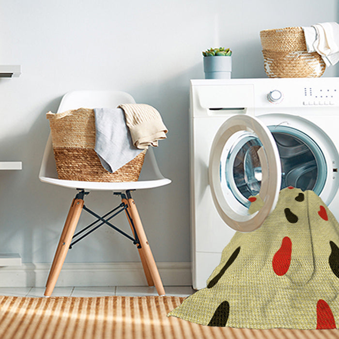 Machine Washable Transitional Caramel Brown Rug in a Washing Machine, wshpat2266yw