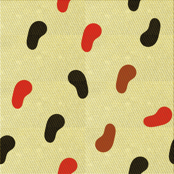 Round Patterned Caramel Brown Rug, pat2266yw