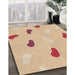 Machine Washable Transitional Brown Gold Rug in a Family Room, wshpat2267brn