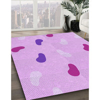 Patterned Purple Rug, pat2267pur