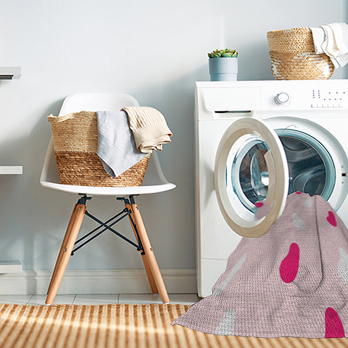 Machine Washable Transitional Purple Pink Rug in a Washing Machine, wshpat2267