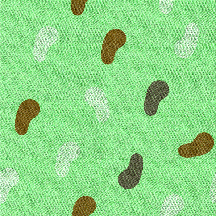 Round Patterned Green Rug, pat2268grn