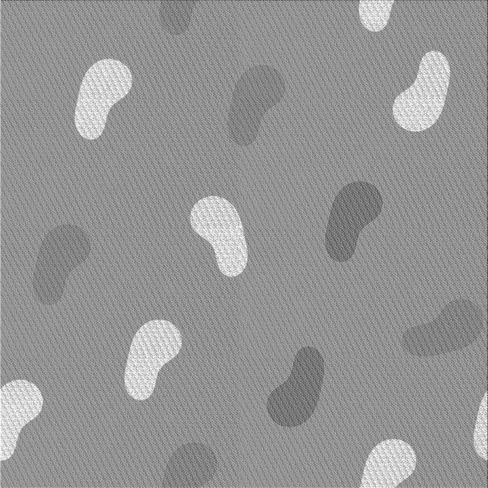 Round Machine Washable Transitional Gray Rug, wshpat2268gry