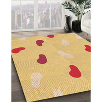 Patterned Orange Rug, pat2268org