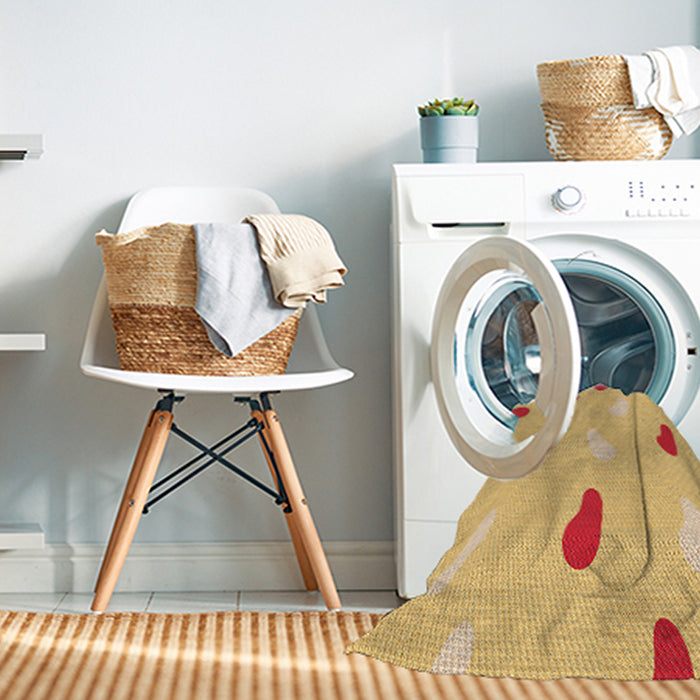 Machine Washable Transitional Orange Rug in a Washing Machine, wshpat2268org